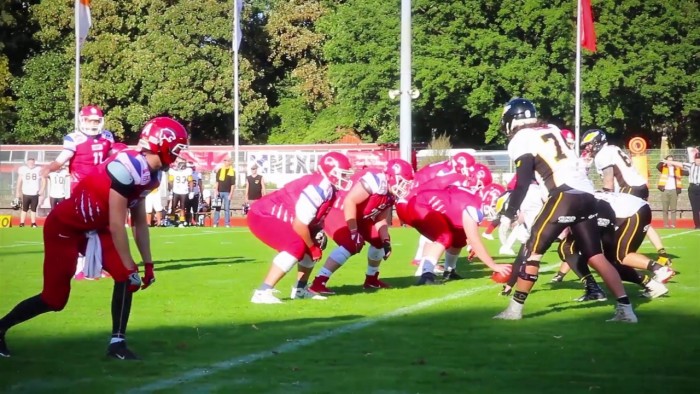 Ilja Osiiks erster Touchdown in der GFL2