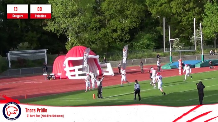 Highlights: Lübeck Cougars - Solingen Paladins (4. Mai 2019)